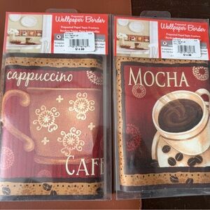 Coffee Themed Wallpaper Border